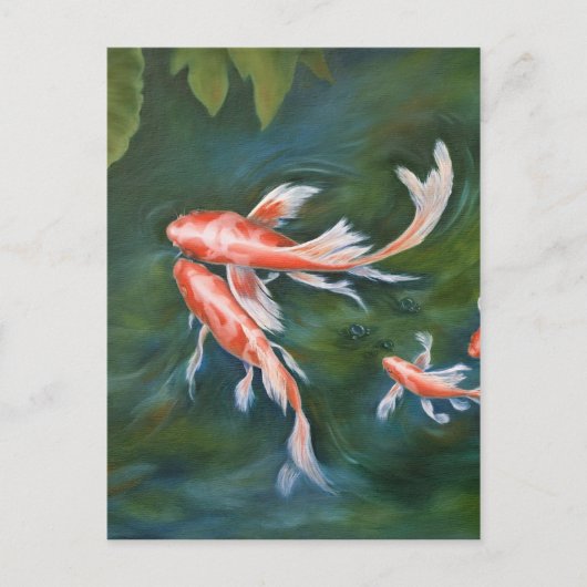 Koi Tranquility Briefkaart (Voorkant)