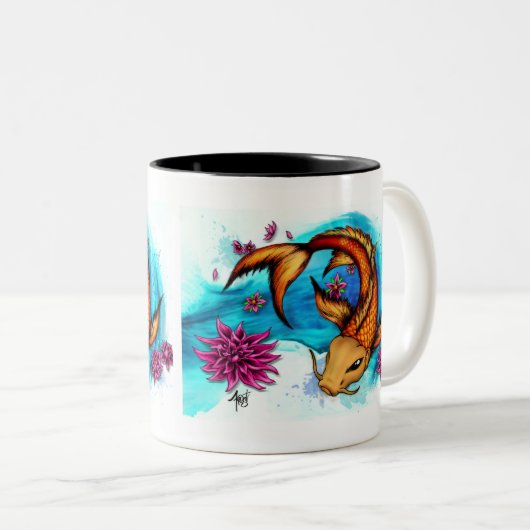 Koi Two Tone Mok (Voorkant rechts)