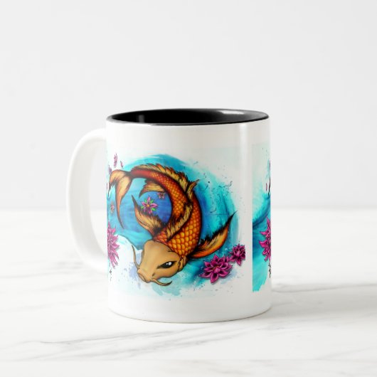 Koi Two Tone Mok (Voorkant links)