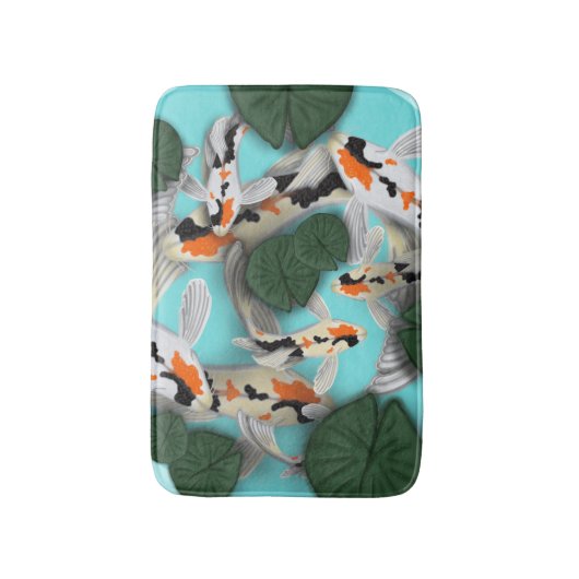 Koi-vijver Badmat (Voorkant Verticaal)