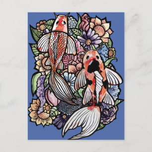 Koi Vijver Briefkaart
