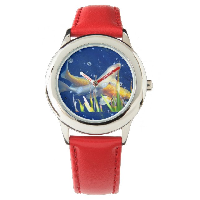 koi vijver horloge (Voorkant)