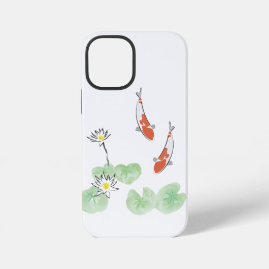 Koi Vijver iPhone 12 Mini Hoesje (Achterkant)