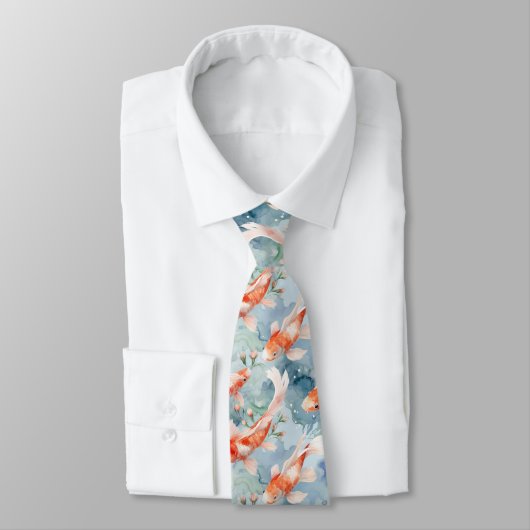 Koi Vijver Necktie Stropdas (Gebonden)