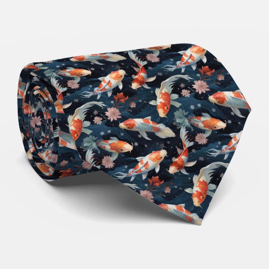 Koi Vijver Necktie Stropdas (Opgerold)