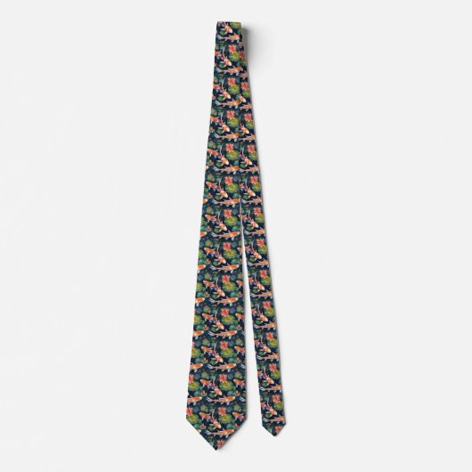 Koi Vijver Necktie Stropdas (Voorkant)
