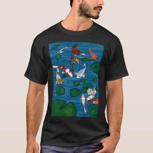 Koi Vijver T-shirt (Voorkant)