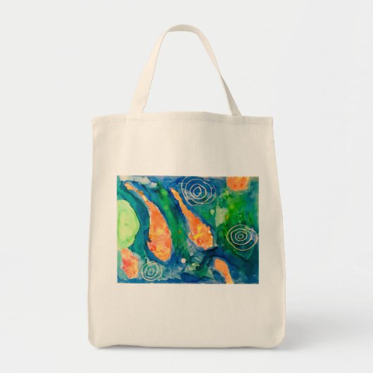 Koi vijver tote bag (Voorkant)