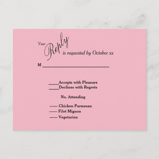 Koi Vis Aangepaste RSVP Kaart (Achterkant)