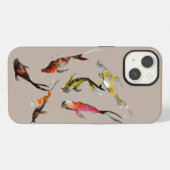 Koi vis aquarel iPhone hoesje (Achterkant horizontaal)