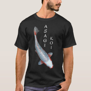 Koi Vis Asagi Variëteit - klein met witte tekst li T-shirt