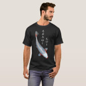 Koi Vis Asagi Variëteit - klein met witte tekst li T-shirt (Voorkant volledig)