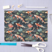 Koi Vis Bloemenvijver Decoupage Tissuepapier (Craft)