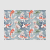 Koi Vis Bloemenvijver Decoupage Tissuepapier (Voorkant)