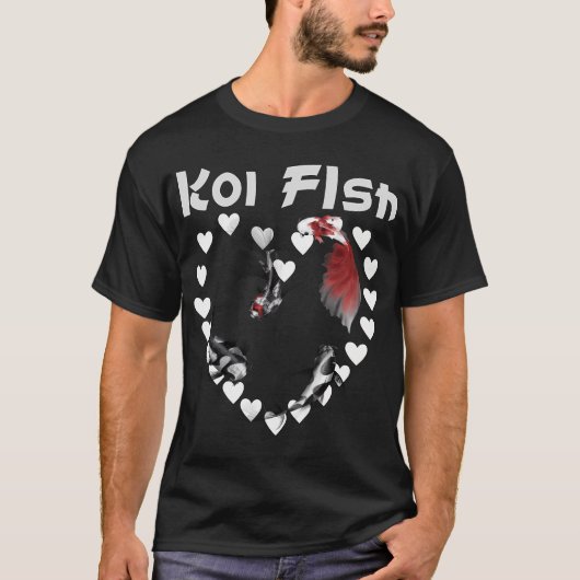 Koi Vis Fokker Liefhebber Design T-shirt (Voorkant)