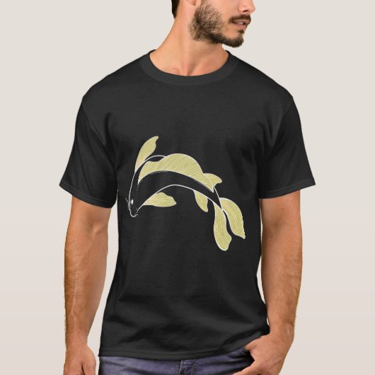 koi vis - geel t-shirt (Voorkant)