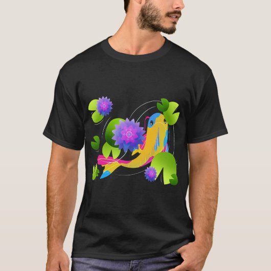Koi Vis [ Geel ] T-shirt (Voorkant)