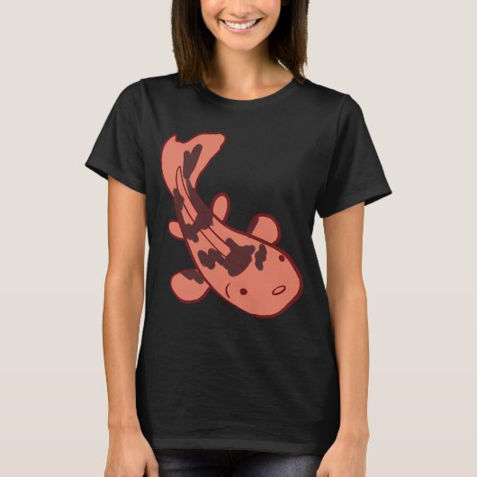 Koi vis illustratie t-shirt (Voorkant)