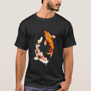 Koi vis in de vijver t-shirt