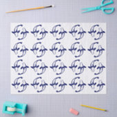 Koi Vis Karp #2 Doe-het-zelf Kleuren Blauw Tissuepapier (Craft)