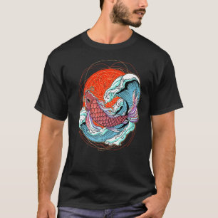 Koi Vis Karper Nishikigoi Japans Japan Cultuur T-shirt