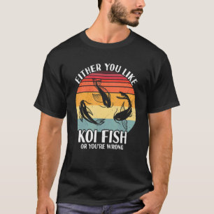 Koi Vis Karper Nishikigoi Vis Kersenbloesem Japan T-shirt