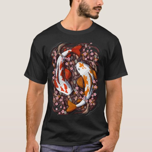 Koi Vis Kersenbloesem T-shirt (Voorkant)