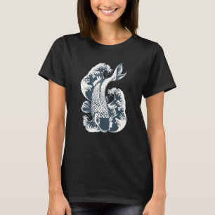 Koi Vis Koele Japanse Tatoeage Jinli Japan Coi Kar T-shirt