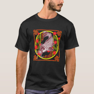 Koi Vis Koi Fokker Zen Tuin Motief Koi Karper En T-shirt