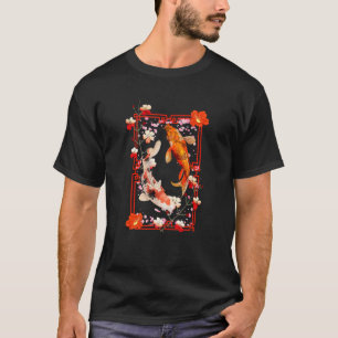 Koi Vis Koi Karper Nishikigoi Vis Japanse Kersenbl T-shirt