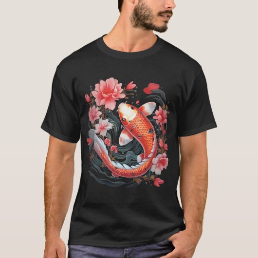 koi vis kunst t-shirt (Voorkant)