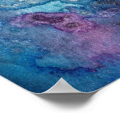Koi Vis Lijn Kunst Waterverf  Poster (Hoek)