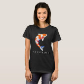 Koi Vis Low-Poly Kunst van Volharding T-shirt (Voorkant volledig)