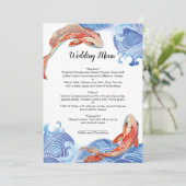 KOI VIS MENU KAART (Staand voorkant)