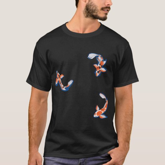 Koi vis met schaduw t-shirt (Voorkant)