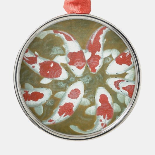KOI VIS METALEN ORNAMENT (Voorkant)