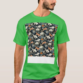 Koi Vis Naadloos Patroon Japans p Aziatisch Chinee T-shirt