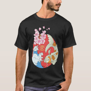 Koi Vis Nikishigoi Siervis Karper Vijver Japans T-shirt