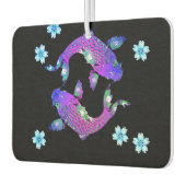 Koi vis oosters japans paarse zwart luchtverfrisser (Links)