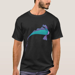 Koi Vis paars en luchtblauw met details T-shirt