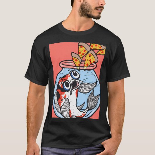 Koi Vis Pizza T-shirt (Voorkant)