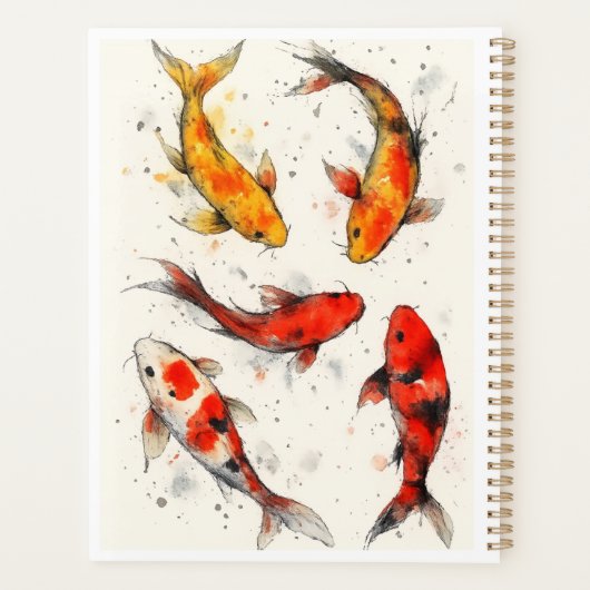 Koi Vis Planner (Achterkant)
