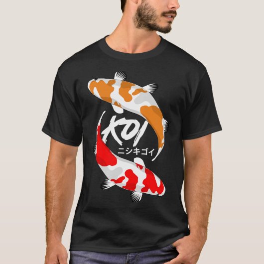 Koi vis rood en Sinaasappel T-shirt (Voorkant)
