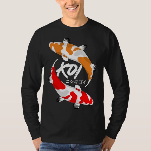 Koi vis rood en Sinaasappel T-shirt (Voorkant)