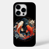 Koi Vis Rood Wit Ying Yang Japanse Waterstroom Case-Mate iPhone Case (Achterkant)