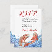 KOI VIS RSVP KAART (Voorkant / Achterkant)