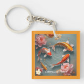 "Koi Vis Sereniteit" Sleutelhanger (Voorkant)