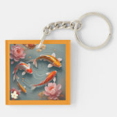 "Koi Vis Sereniteit" Sleutelhanger (Achterkant)