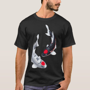 Koi Vis Tancho Zwart Wit T-shirt