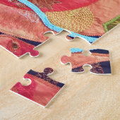 Koi Vis Textiel Kunst Legpuzzel (Zijkant)
